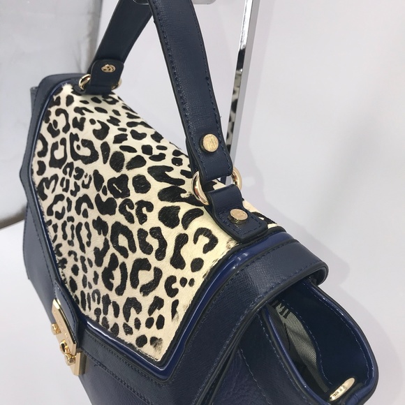 Antonio Melani Top Handle Satchel  Cobalt Blue - Picture 4 of 8